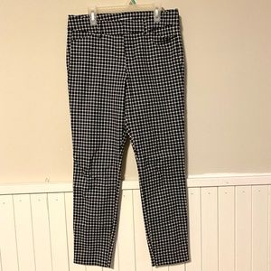 Black and white checkered pants